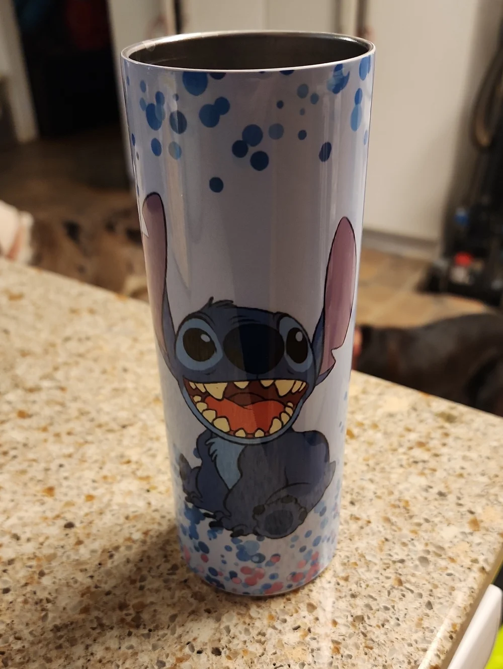 Disney Blue Stitch Character Stainless Tumbler